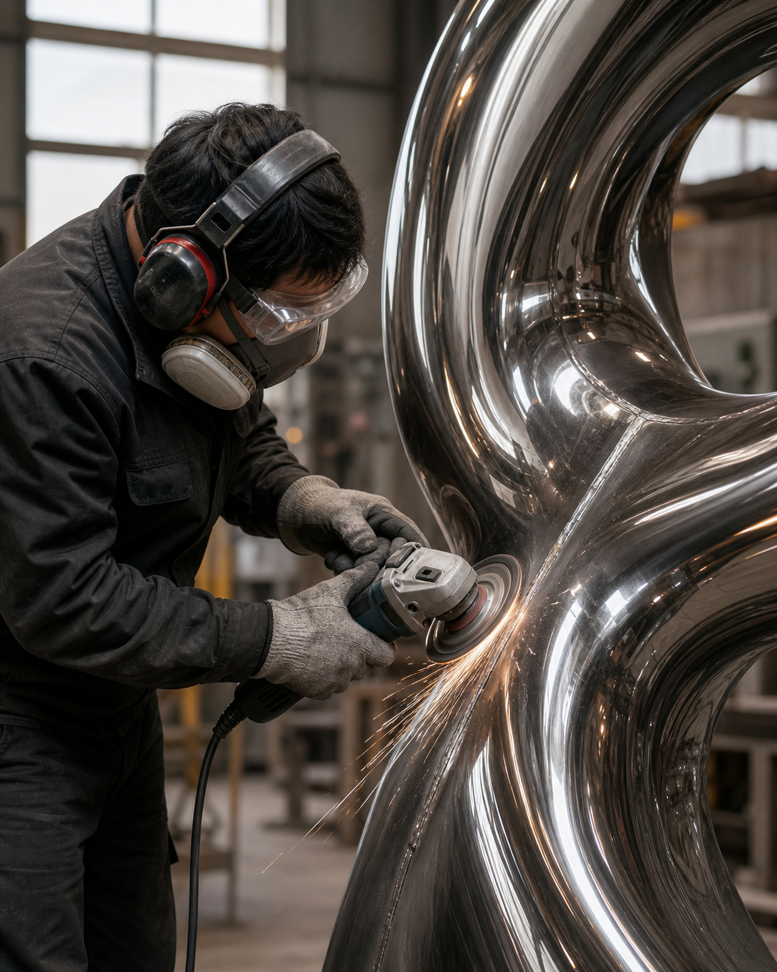 Sculpture electroplating process