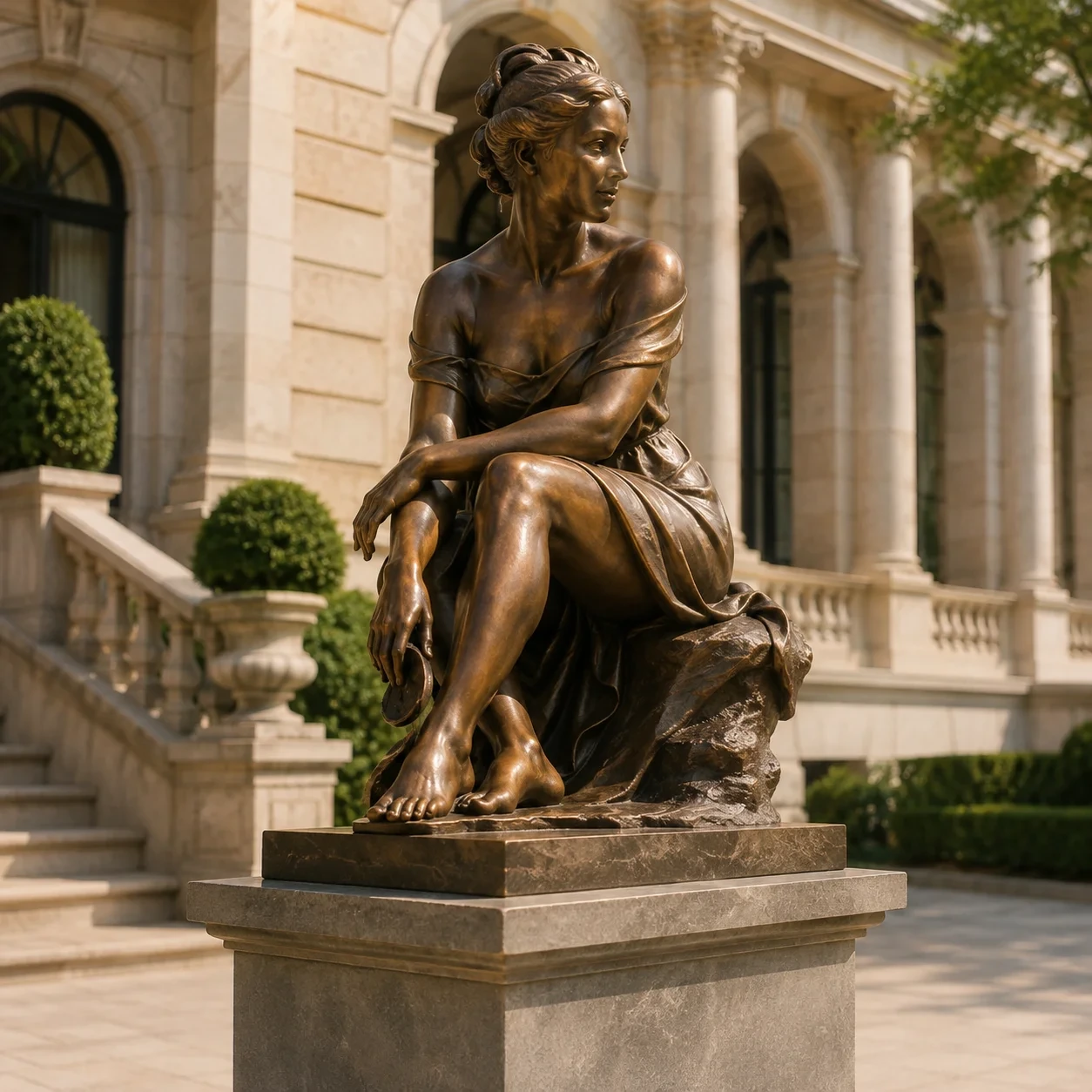 Traditional bronze sculpture