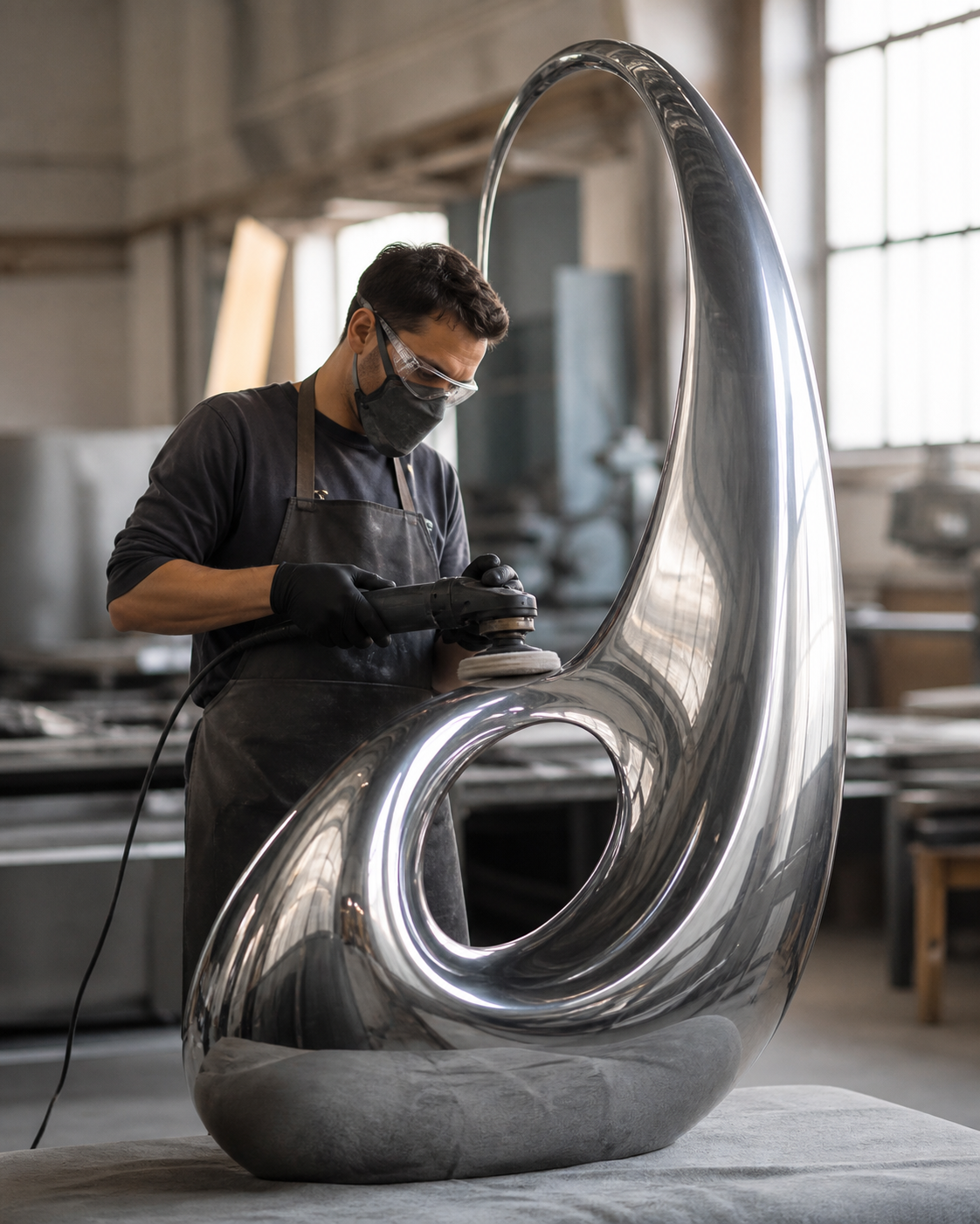 Sculpture polishing process